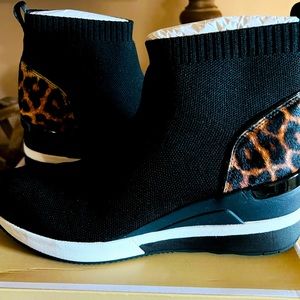 New Michael Kors Wedge Sneakers- multi color